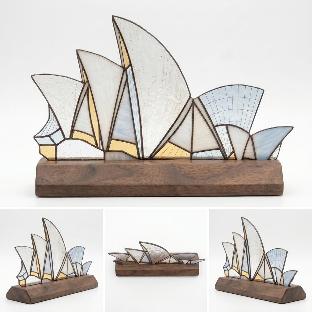 Sydney Opera House Glass Decor