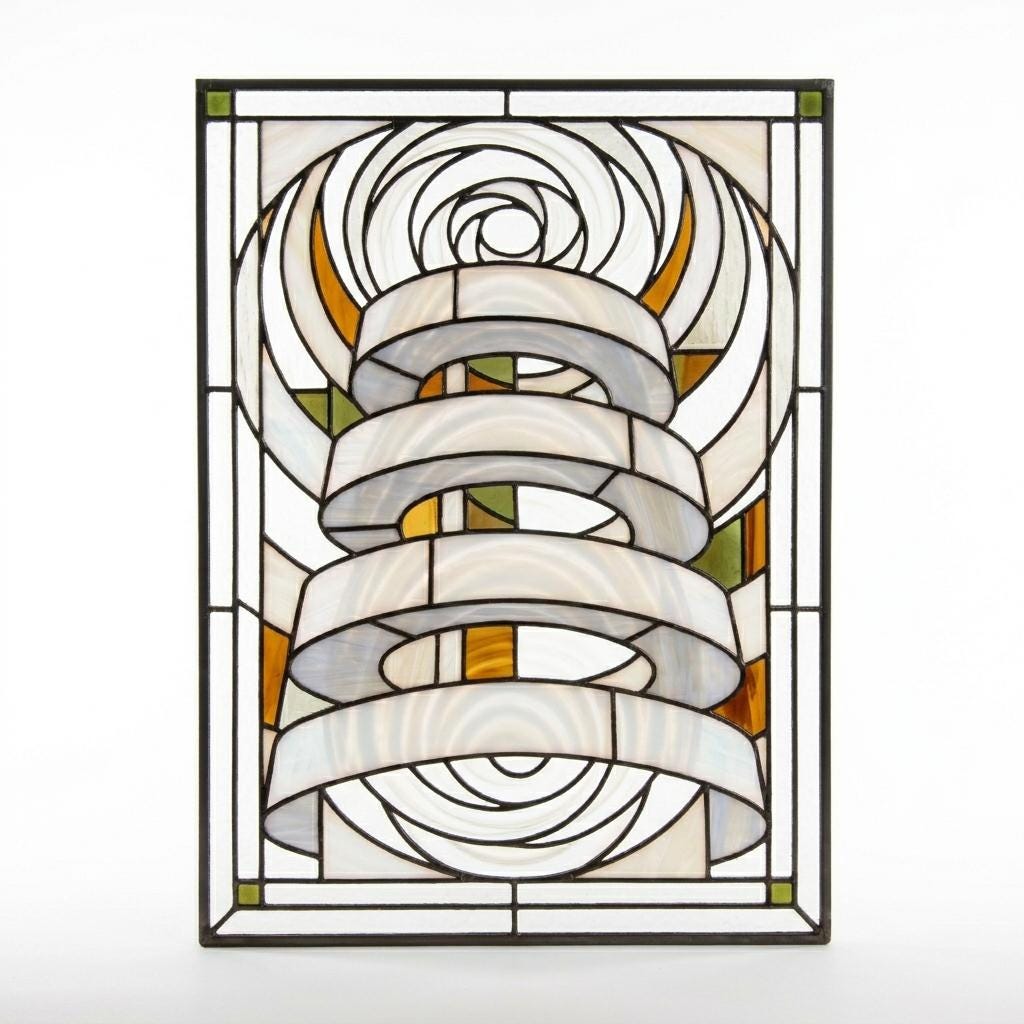 Spiral Vortex Glass Decor