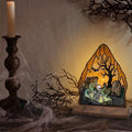 Coffin Skeleton Glass Decor