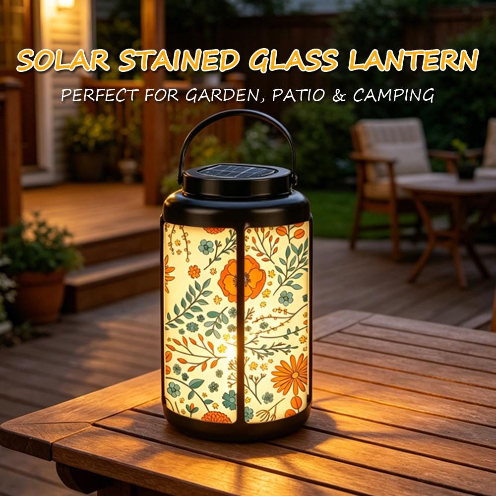 Floral Solar Lantern