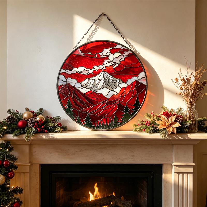 Red Mountain Glass Suncatcher