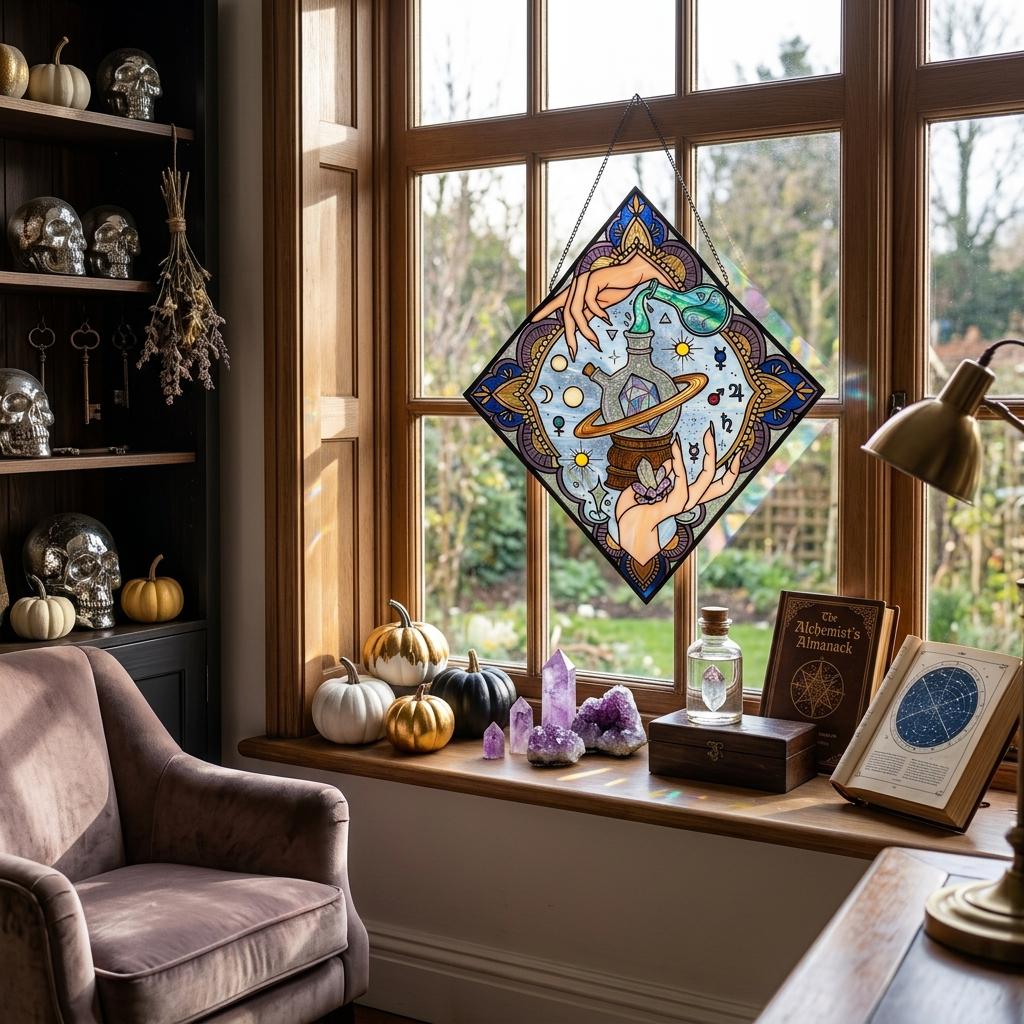 Alchemy Potion Glass Suncatcher