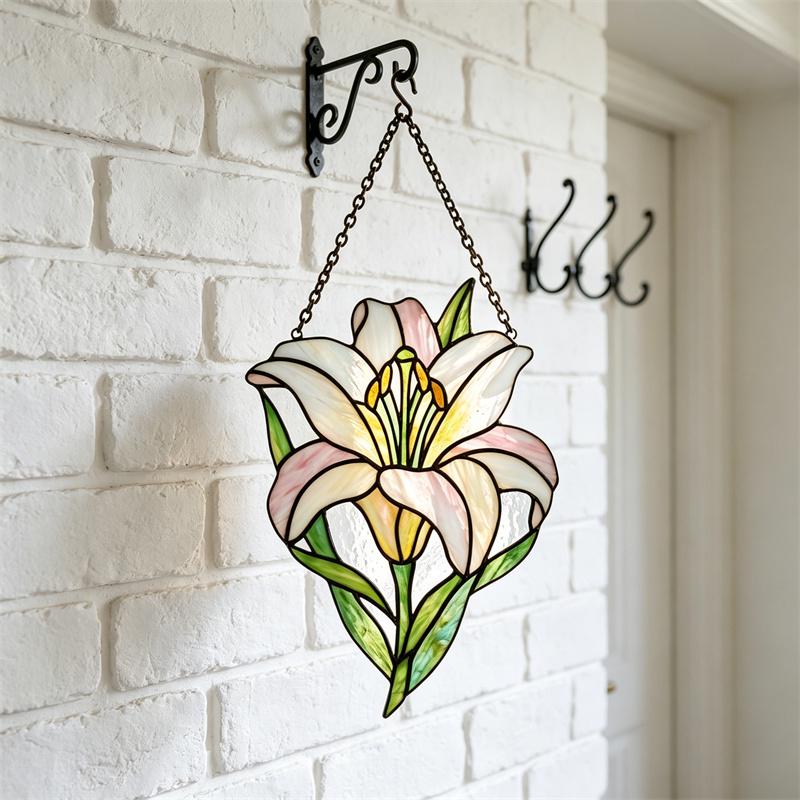 Lily Glass Suncatcher