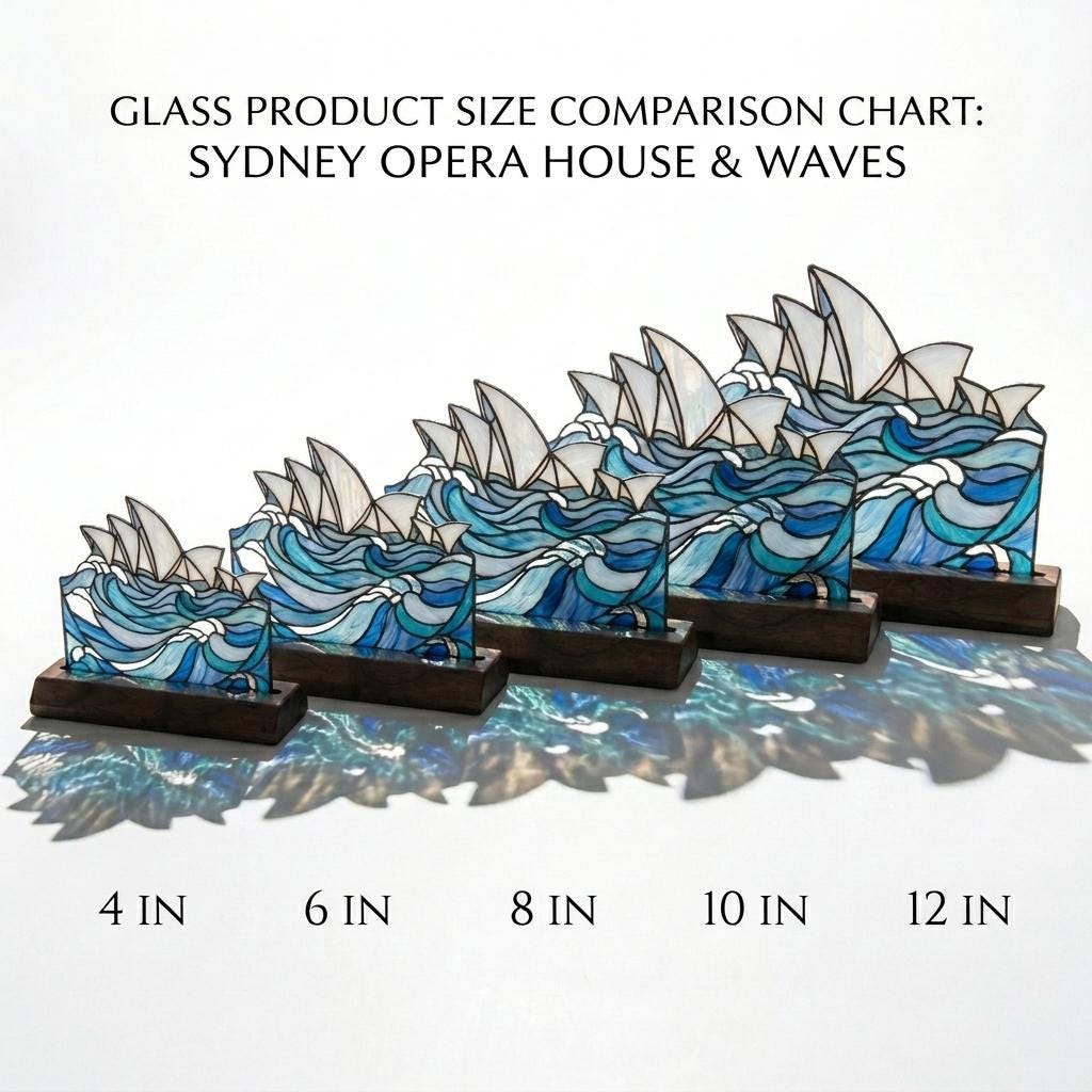 Sydney Opera House Wave Glass Decor