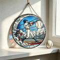 Baseball Batter Glass Art