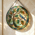 Bluebird Tree Glass Suncatcher