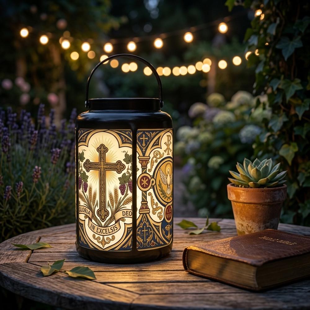 Christian Cross Solar Lantern