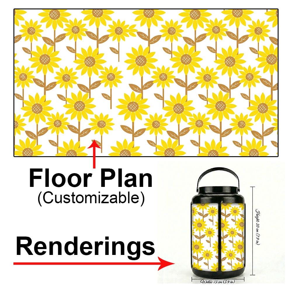 Sunflower Garden Solar Lantern