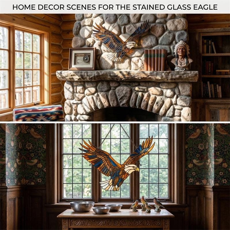 Eagle Glass Suncatcher