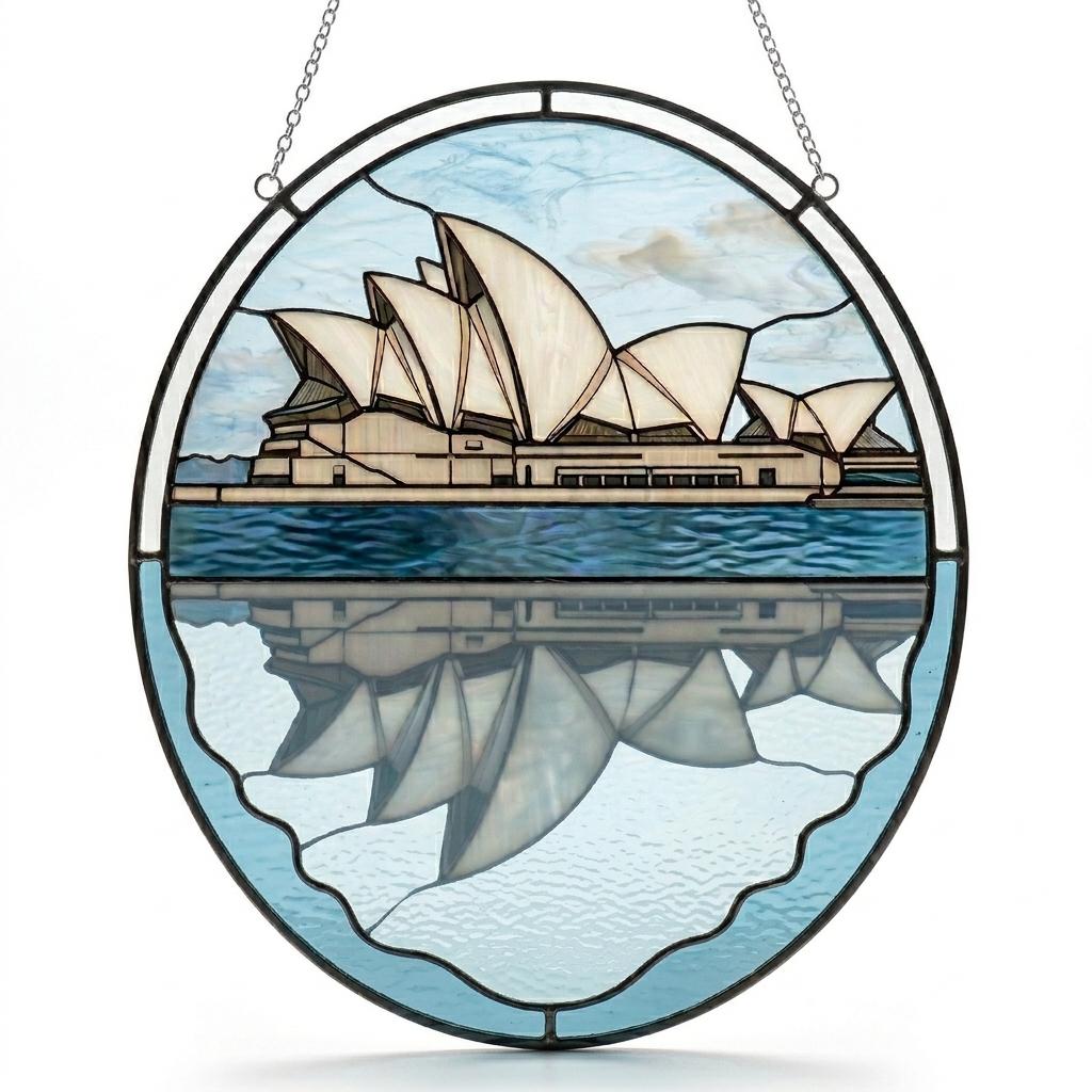 Sydney Opera House Glass Suncatcher