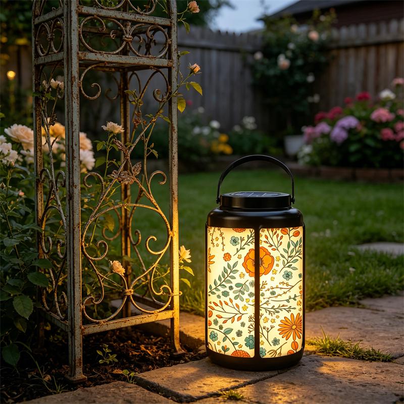 Floral Solar Lantern