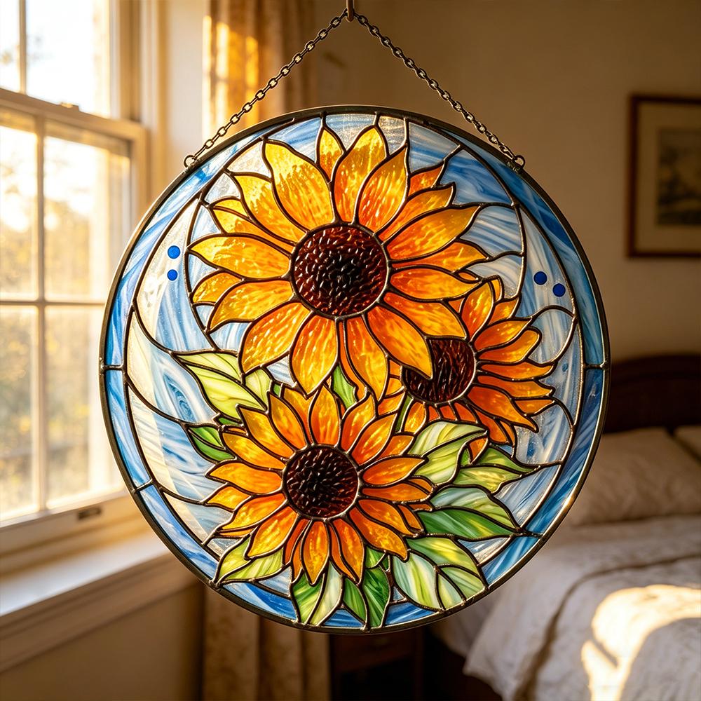 Sunflower Glass Art