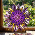 Bee-Eye Flower Glass Suncatcher