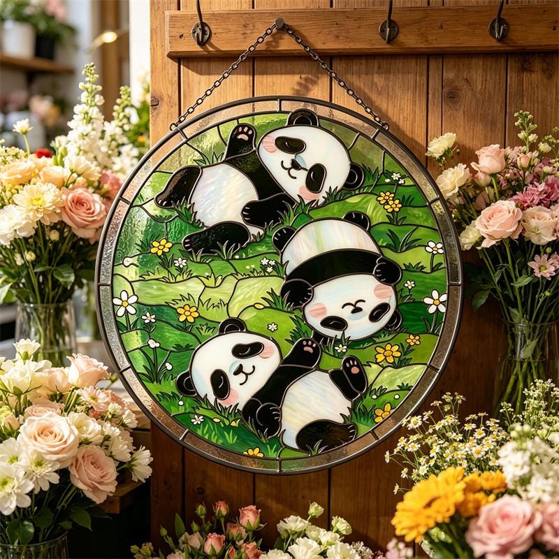 Panda Glass Panel