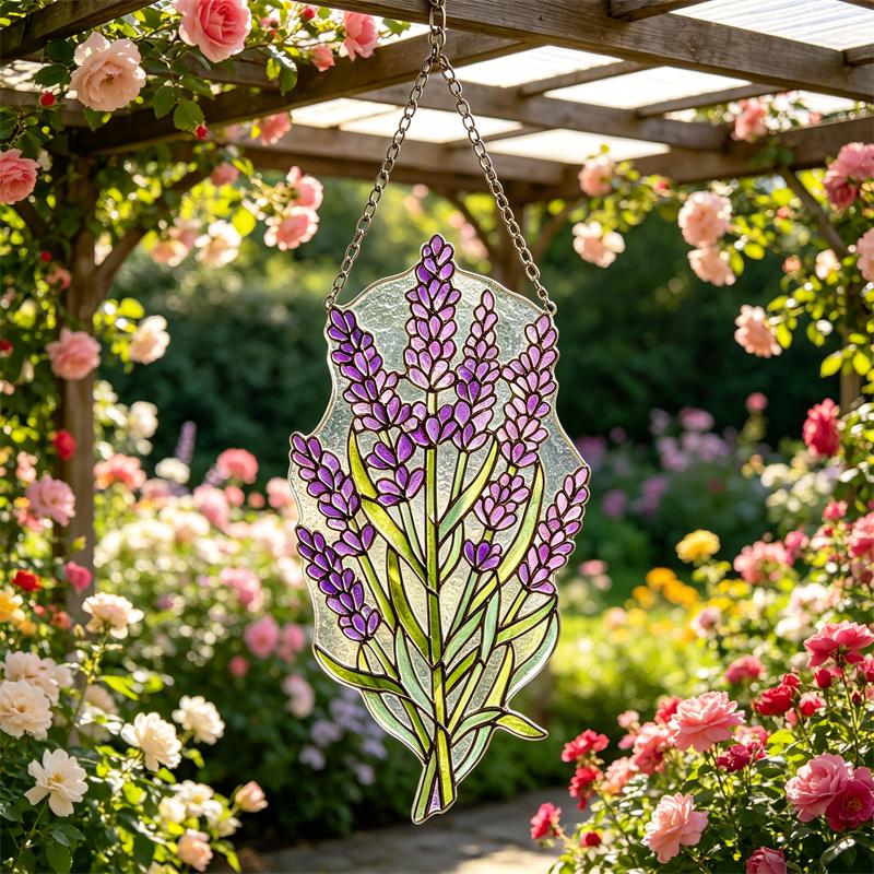 Lavender Glass Suncatcher