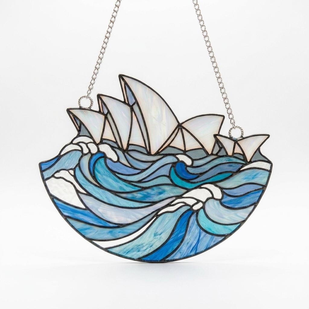 Sydney Opera House Wave Glass Decor