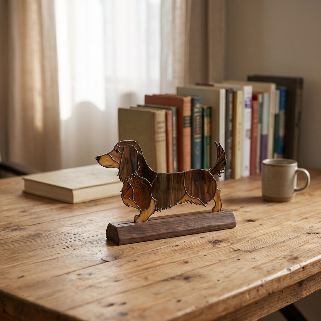 Dachshund Glass Decor