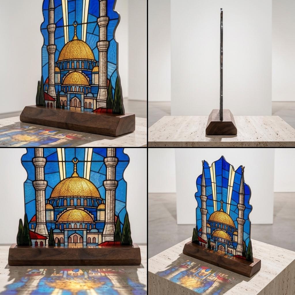 Taj Mahal Glass Decor