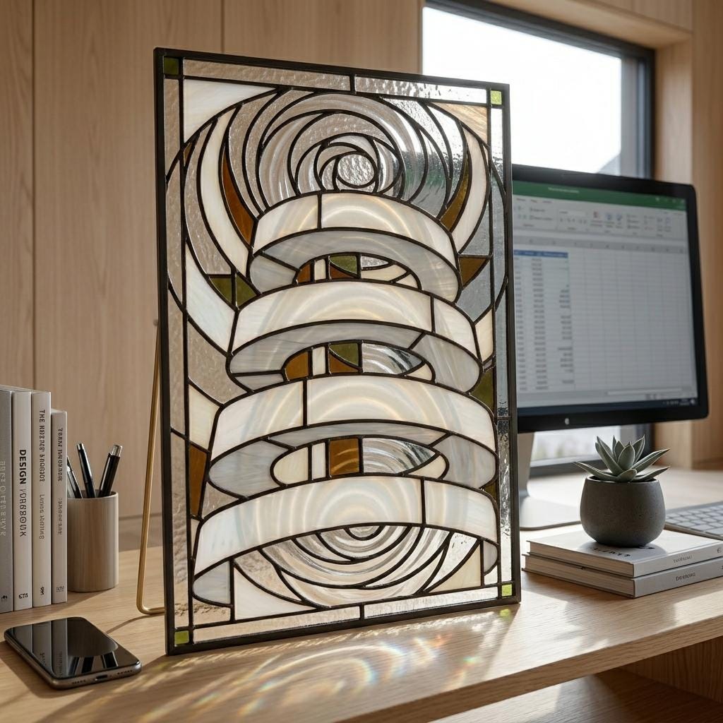 Spiral Vortex Glass Decor