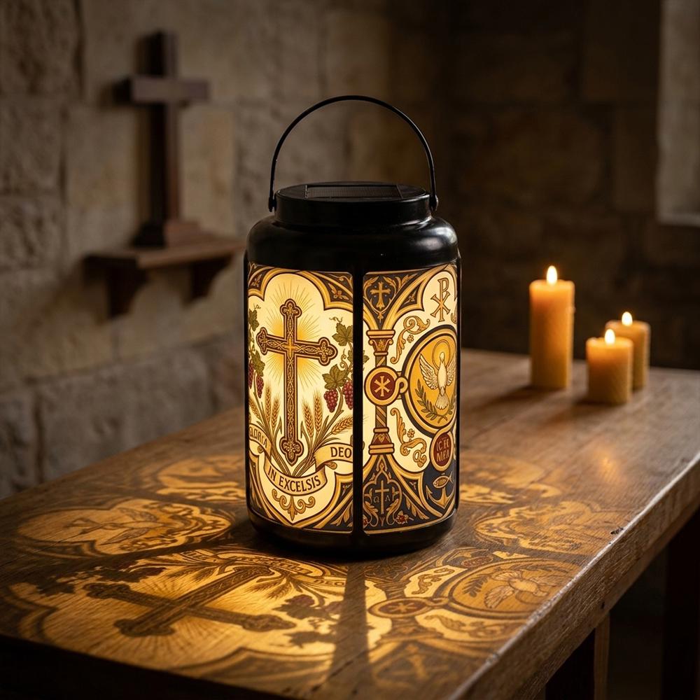 Christian Cross Solar Lantern