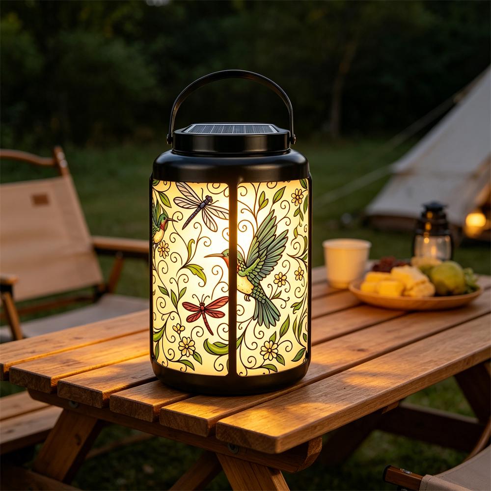 Hummingbird and Dragonfly Solar Lantern