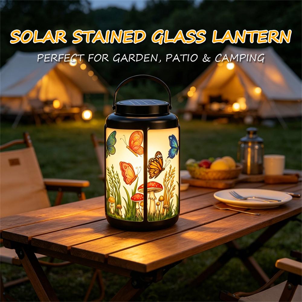 Butterfly and Mushroom Solar Lantern