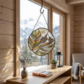 Alpine Mountain Glass Suncatcher