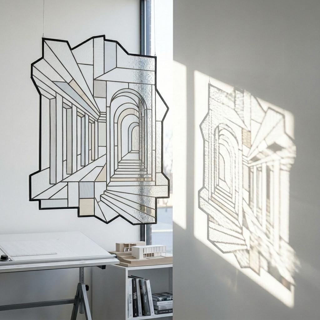 Architectural Arch Glass Decor