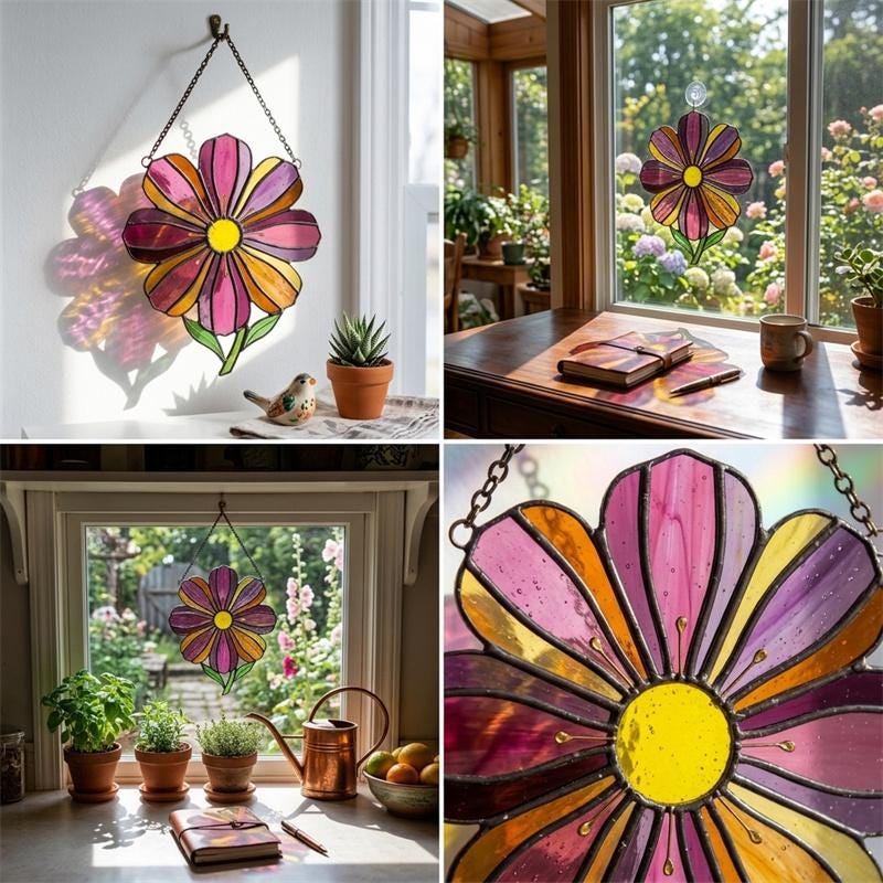 Cosmos Glass Suncatcher