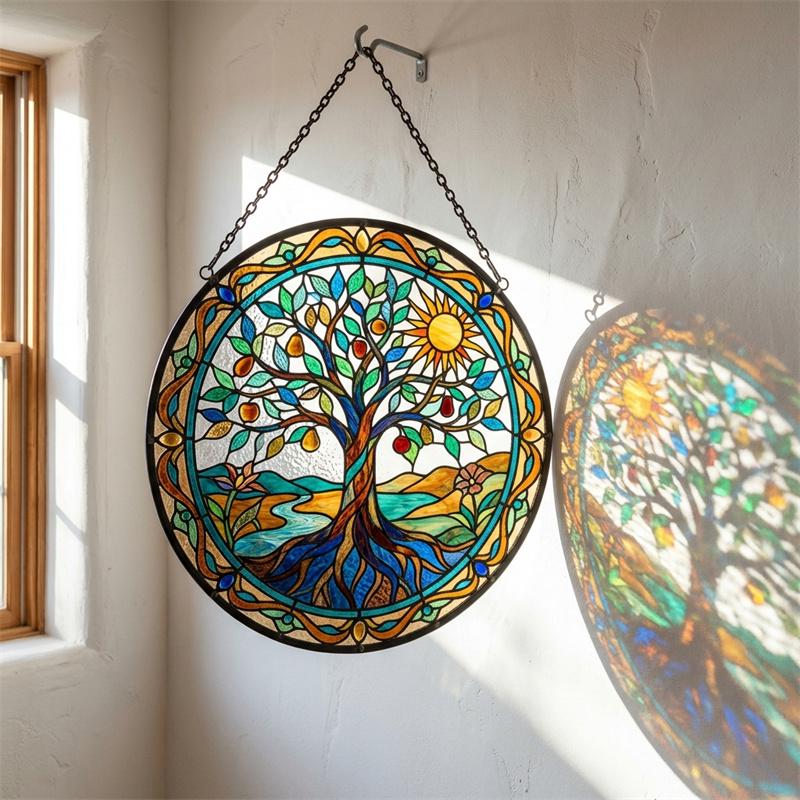 Tree of Life Glass Suncatcher