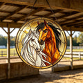 Rustic Horse Glass Suncatcher