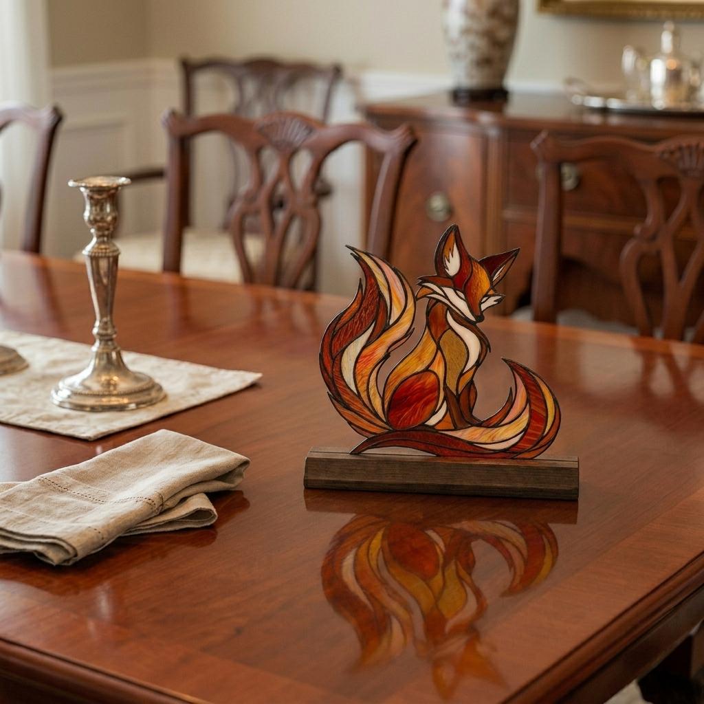 Kitsune Fox Glass Decor