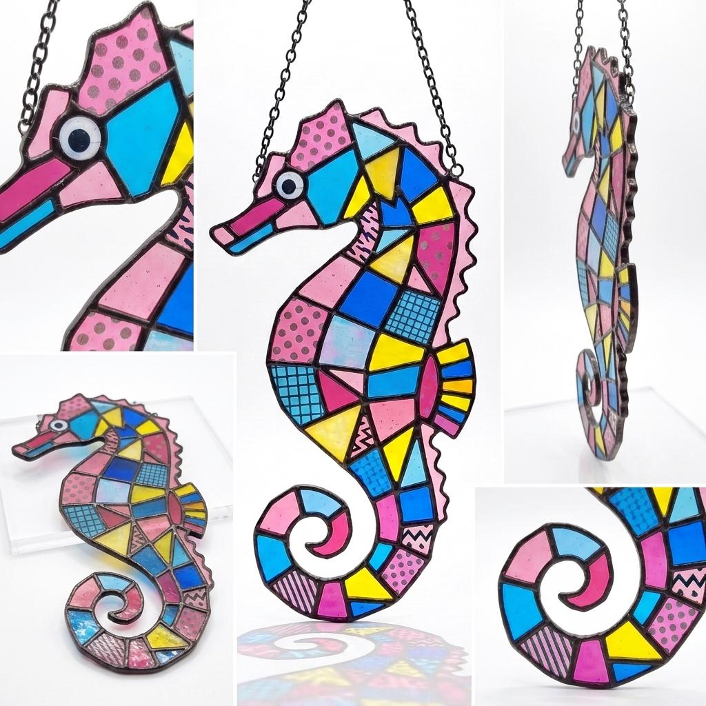 Seahorse Glass Suncatcher