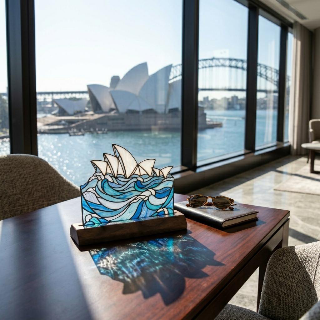 Sydney Opera House Wave Glass Decor