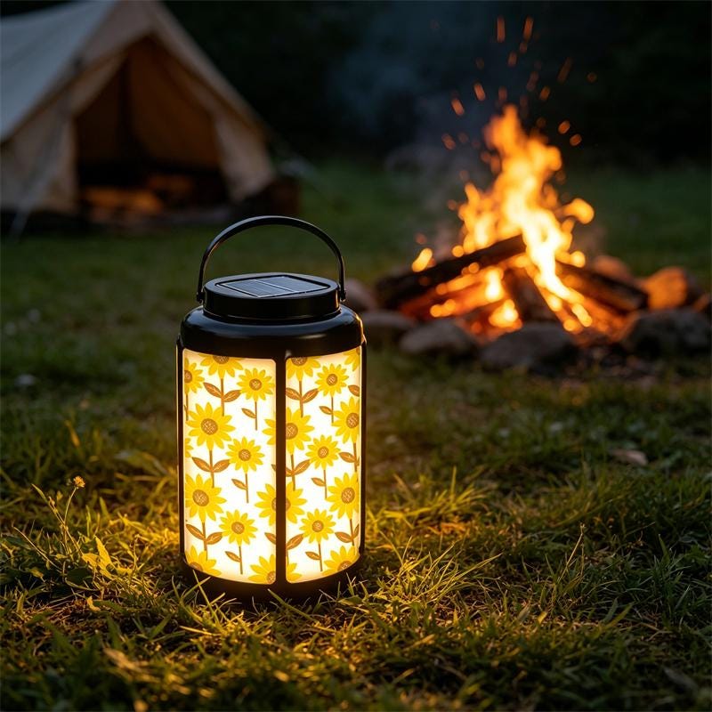 Sunflower Garden Solar Lantern