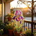 Iris Glass Suncatcher