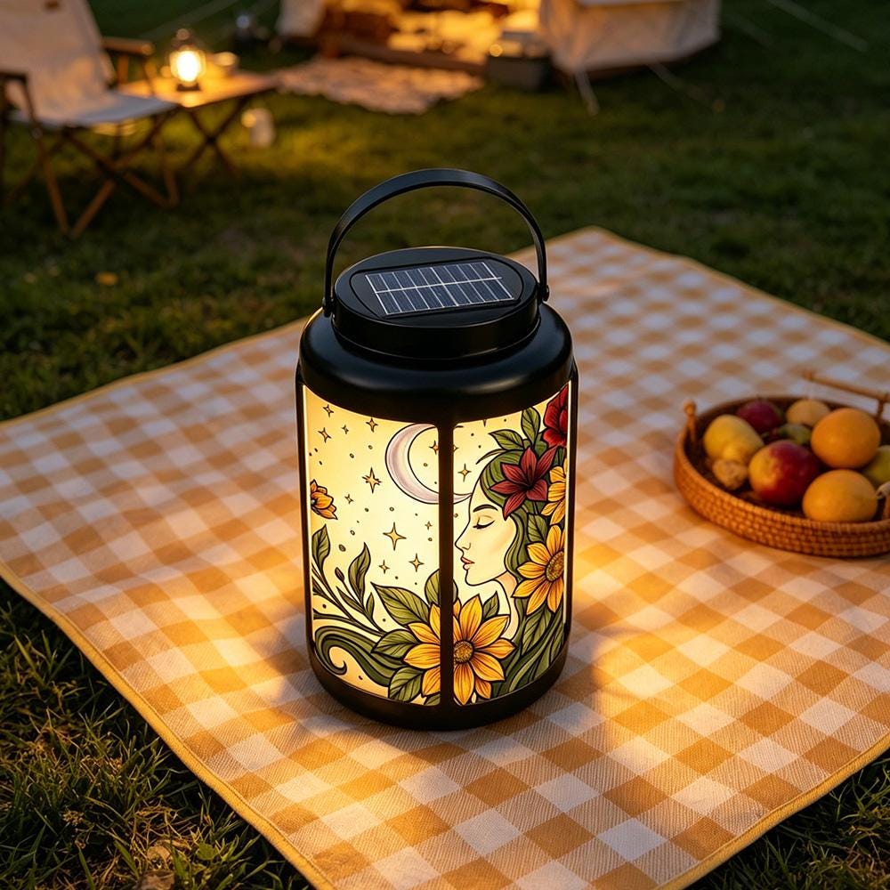 Sunflower Moon Solar Lantern