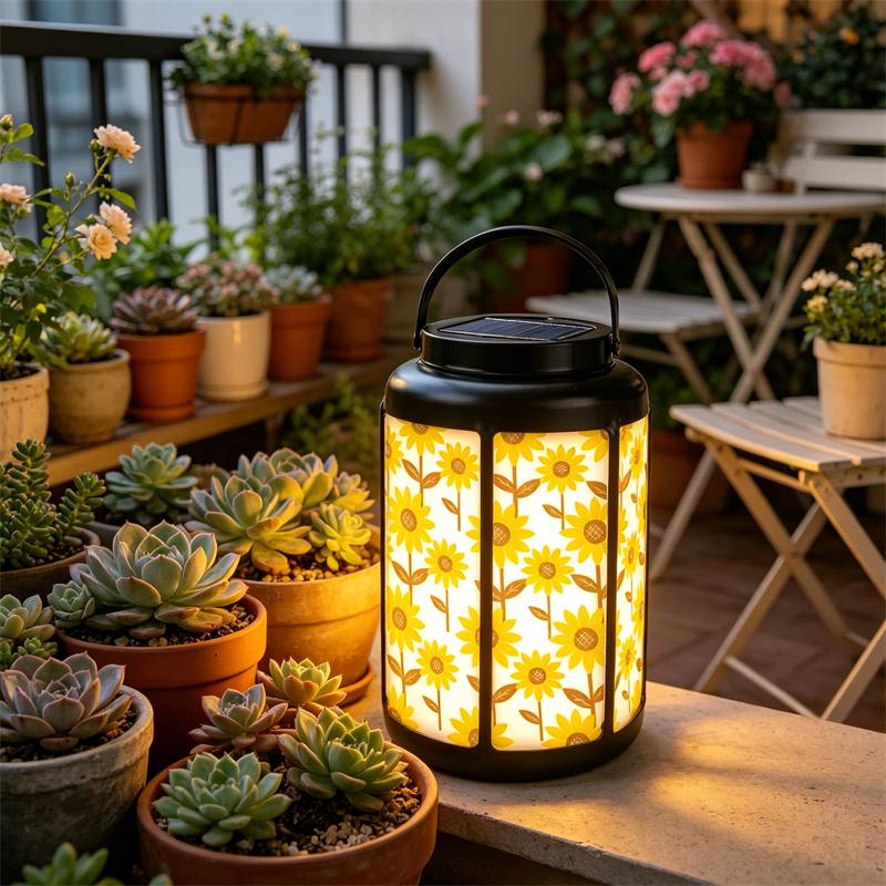 Sunflower Garden Solar Lantern