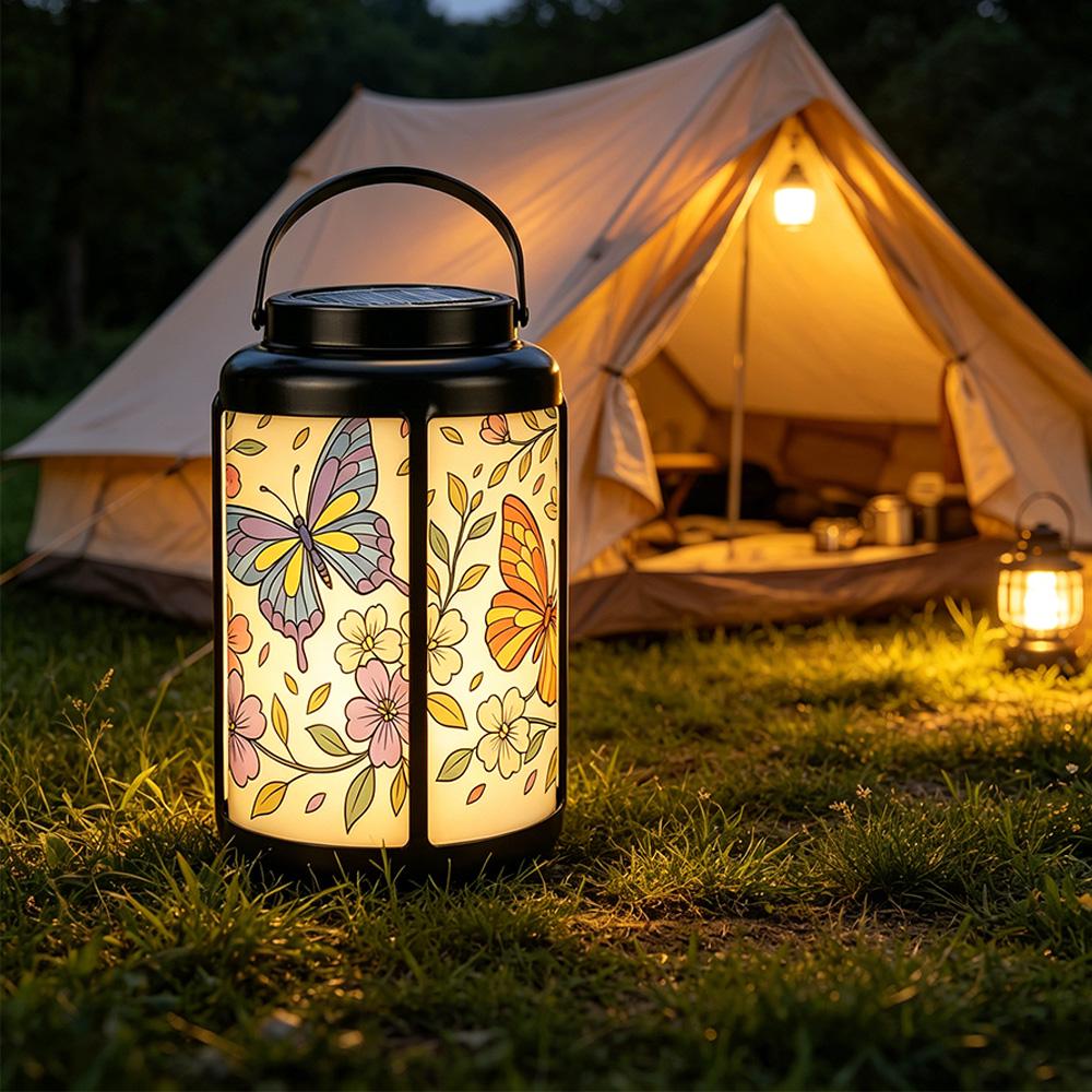 Solar Butterfly Garden Lantern