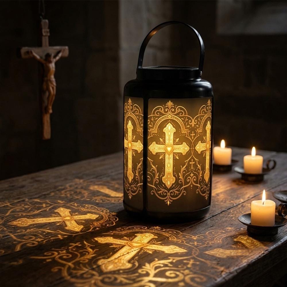 Golden Cross Solar Lantern