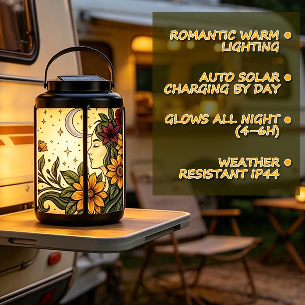 Sunflower Moon Solar Lantern