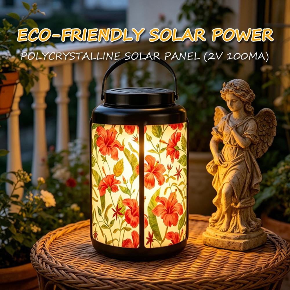 Floral Garden Solar Lantern