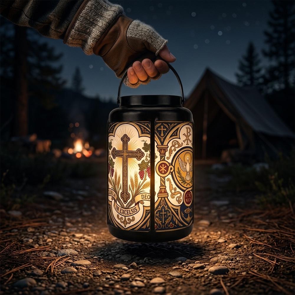 Christian Cross Solar Lantern
