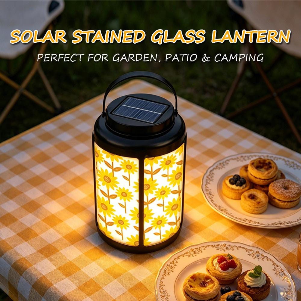 Sunflower Garden Solar Lantern