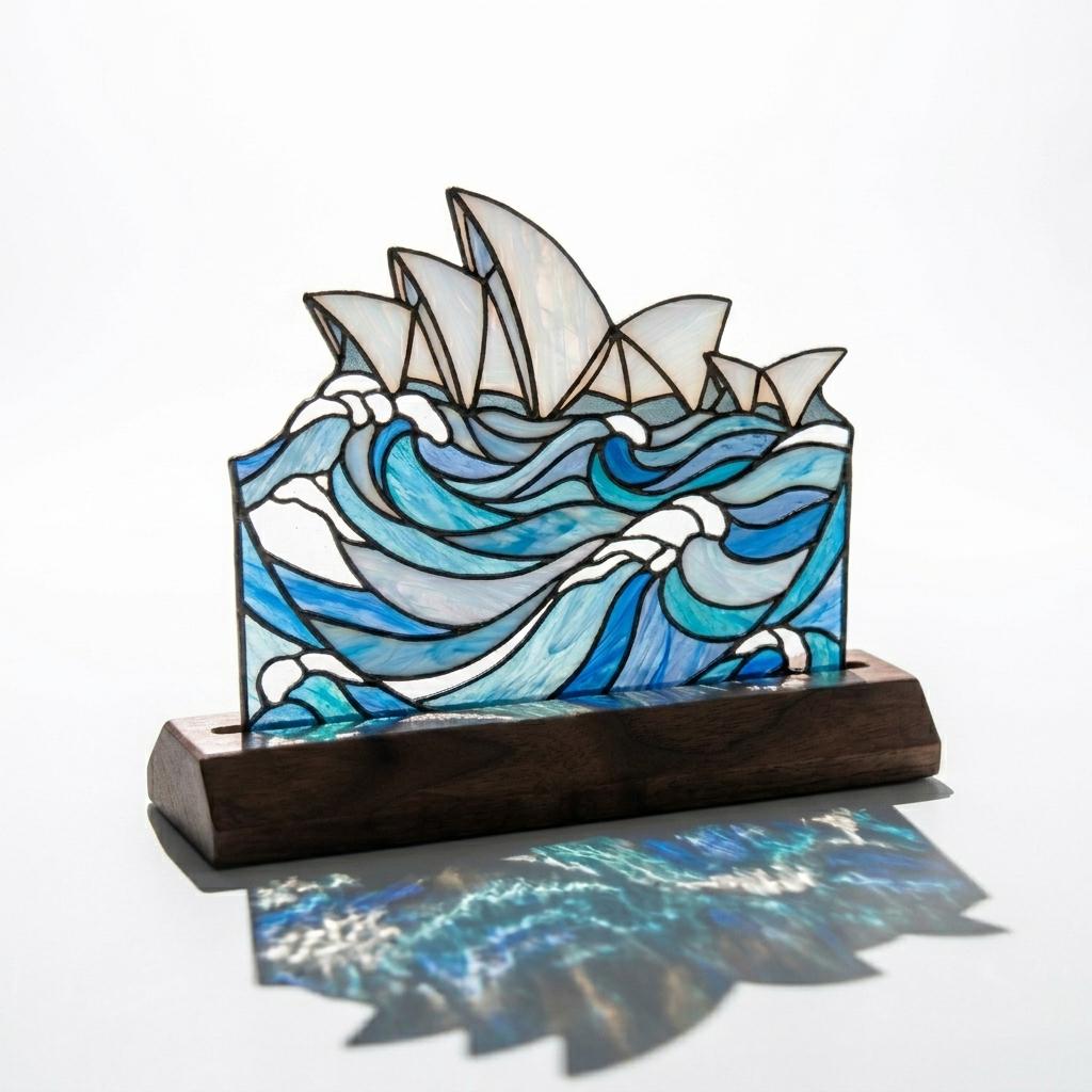 Sydney Opera House Wave Glass Decor