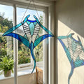 Manta Ray Glass Suncatcher
