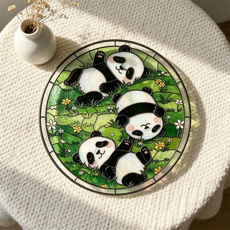Panda Glass Panel