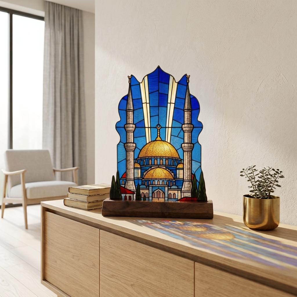 Taj Mahal Glass Decor