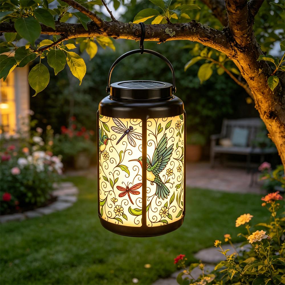 Hummingbird and Dragonfly Solar Lantern