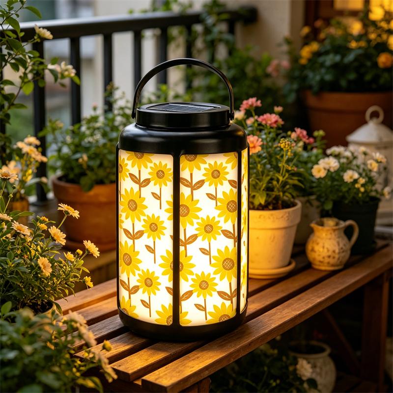 Sunflower Garden Solar Lantern